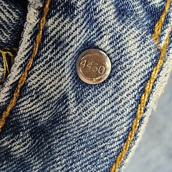 Levis 550 Relaxed Fit Tapered Leg Light Wash Blue Denim Jeans Mens 44x27 - Picture 4 of 8